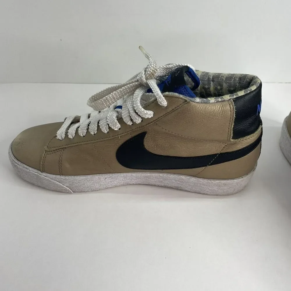 Nike Mens Blazer High Premium 316397-901 Gold Basketball Shoes Sneakers Size 9.5